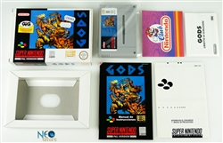 GODS™ Super Nintendo (SNES), Made in Japan, version USA.