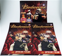 Budweiser NFL acrylic posters from 2005
