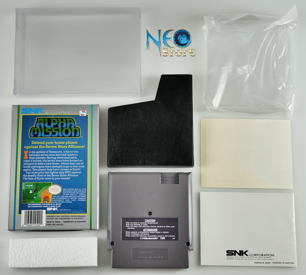 Jeu Alpha Mission NES – État Bon, Jeu PAL Fonctionnel, Origine Japon, éditeur Nintendo | Jeu Rétro Nintendo NES Alpha Mission Occasion