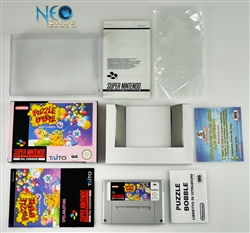 PUZZLE BOBBLE™: Bust-a-Move Super Nintendo (SNES), Made in Japan, version PAL.