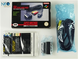 Original Cable A/V Connectors Super Nintendo (SNES), Made in Japan, version PAL.