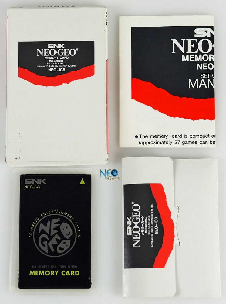 NeoStore.com - Neo-Geo Memory Card by SNK, model NEO-IC8 (white 