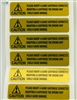 Gold warning label / sticker for Neo-Geo cartridge English version by !Arcade!