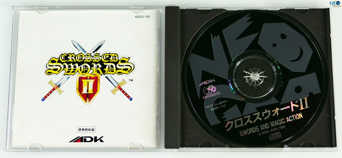 ADK Neo Geo CD CROSSED SWORDS II 2 Japan Action Adventure Role