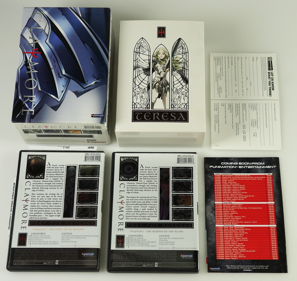 Claymore Art Box includes DVD Chapters 1 & 2 (2008)