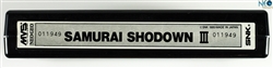 Samurai Shodown III English MVS cartridge